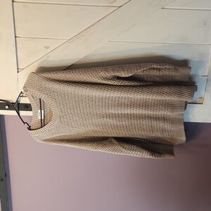 knit tunic-length sweater • xxl
